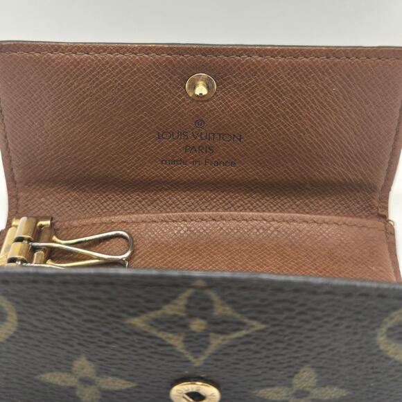 LOUIS VUITTON MONOGRAM 4-RING KEY HOLDER WALLET – TRI-FOLD – MADE IN FRANCE - Picture 9 of 10
